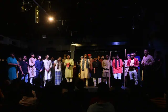 The full cast taking a bow